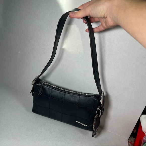 Coachtopia CAO22 Alter/Ego Small Shoulder Bag Checkerboard Upcrafted Leather - Picture 3 of 9